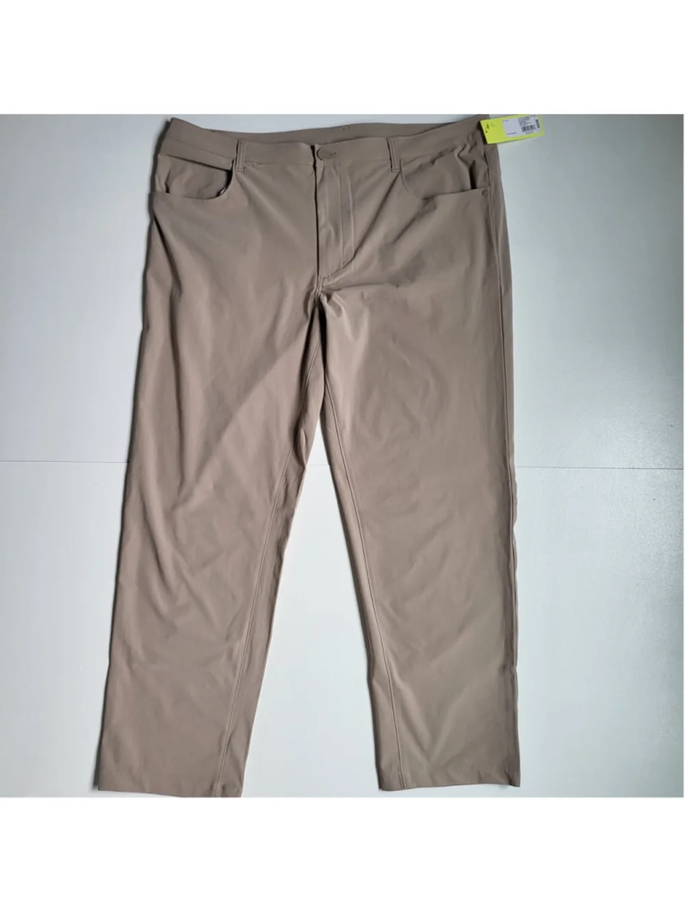 Men's Big & Tall All in Motion Stretchy Tapered Pants – Beige – Size 42x30 – NWT
